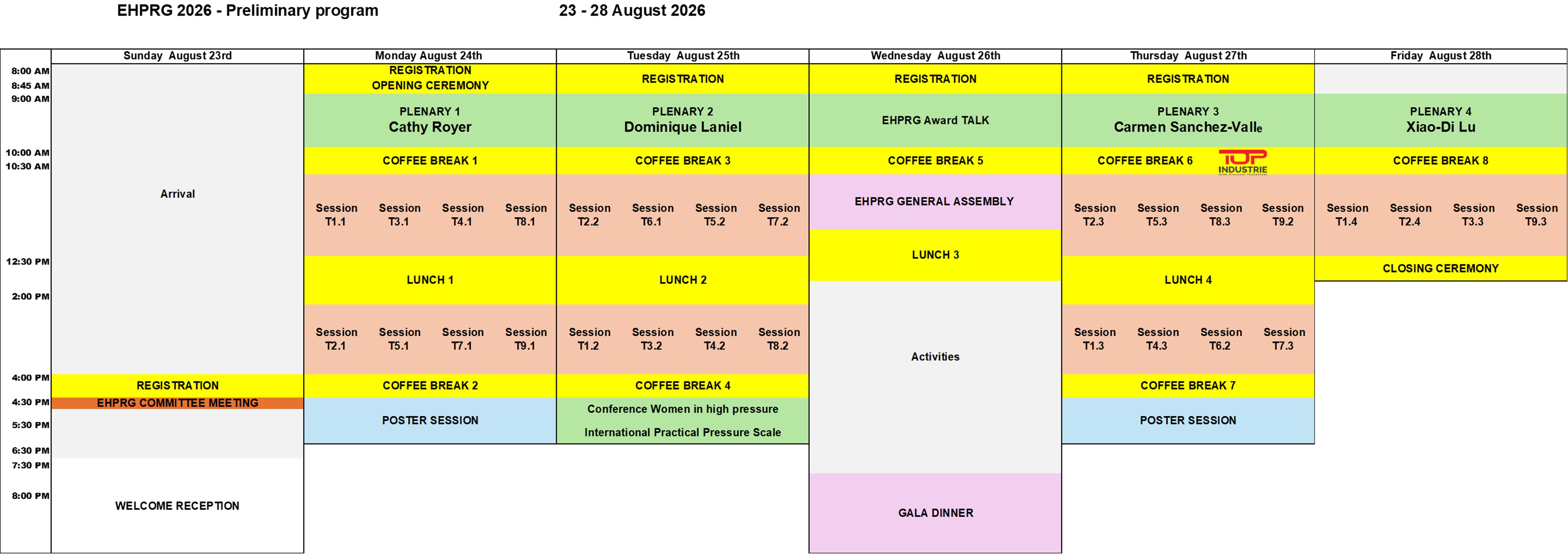 program EHPRG2026 V2